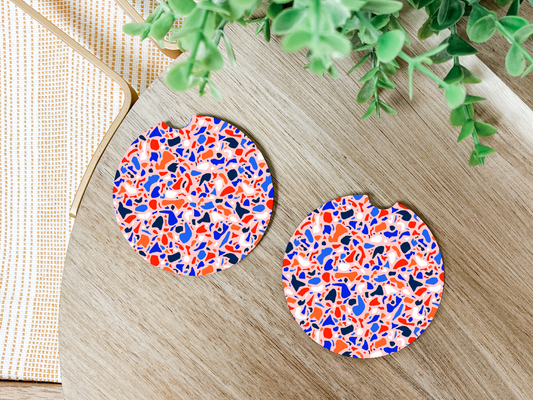 Colorful Stone Car Coaster